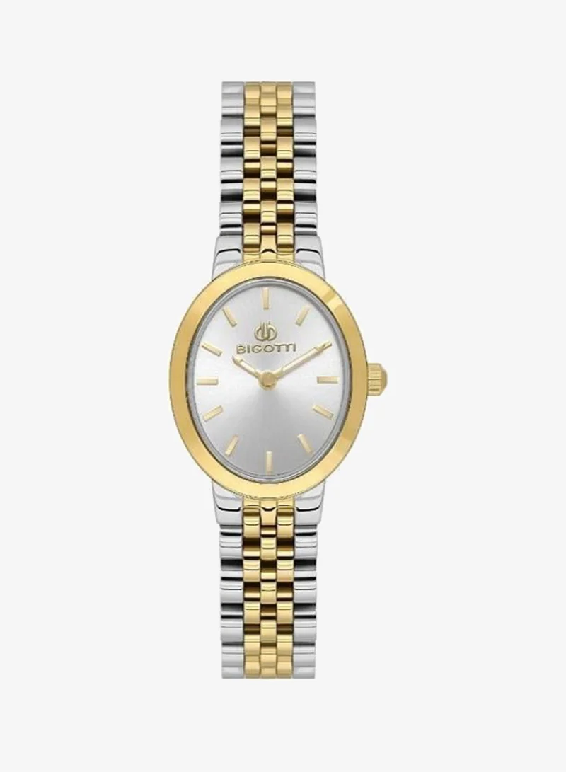 BIGOTTI Bigotti - Quotidiano Women Watch | Stainless SteelBrass Case | Analog | Oval Dial | Mineral Glass | Japanese Quartz | Water Resistant 30 Meters