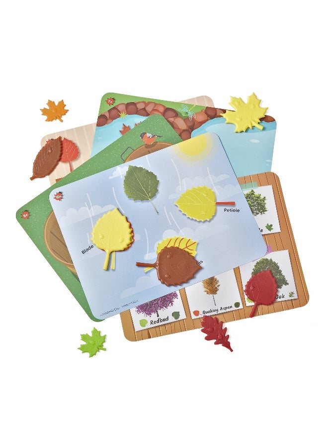 Learning Resources مجموعة نشاط الرياضيات بأوراق حسية (36 قطعة، 6 قوام/ألوان، للأعمار 3+) - Image 3