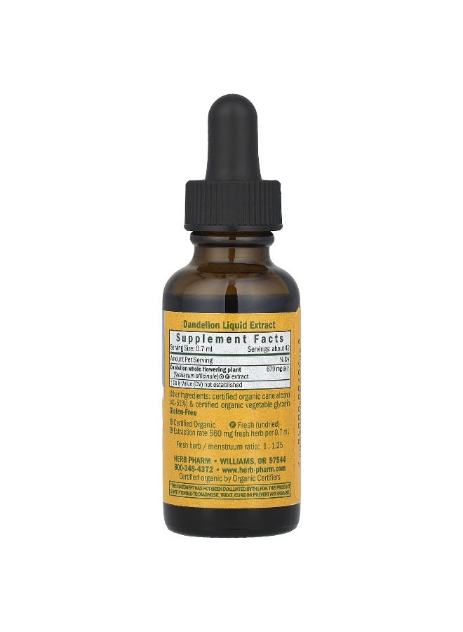 Herb Pharm, Dandelion, 679 mg, 1 fl oz (30 ml) (Packaging may vary) - Image 2