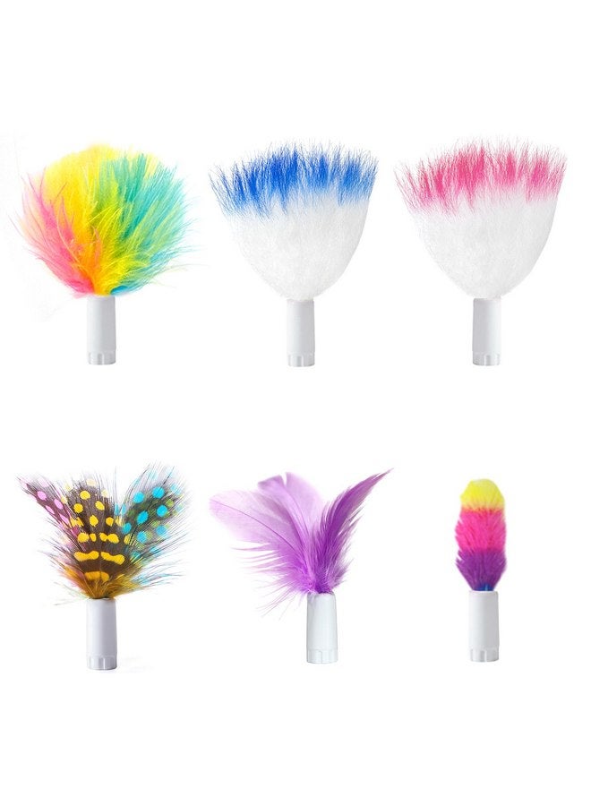 ORSDA 6PCS Feathers Replacement ONLY Interactive Cat Toys - Image 1