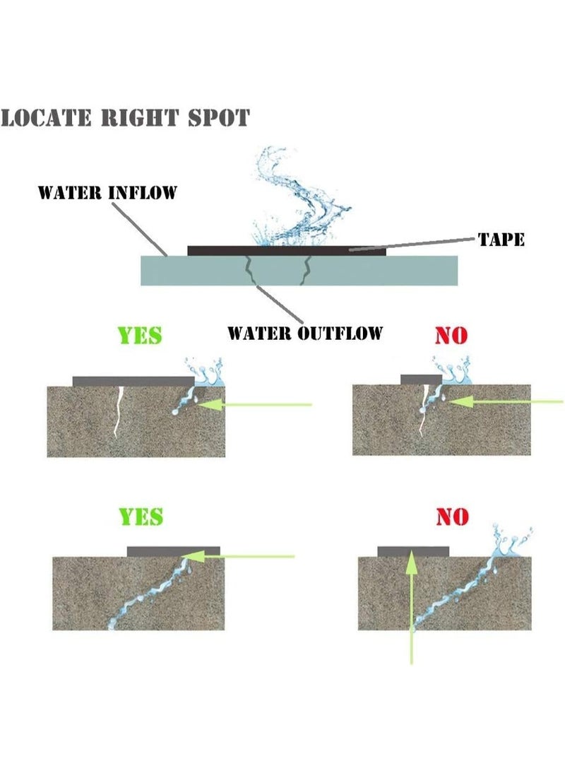 SYOSI Aluminum Butyl Tape, Waterproof Leak Repair Tape, Permanent Flashing Sealant Tapes, Black Adhesive Roll for Boat, RV, Roof, Window, Awning, Pipe, Hatch Cover, Outdoor Patch and Sealing (AB435) - Image 3
