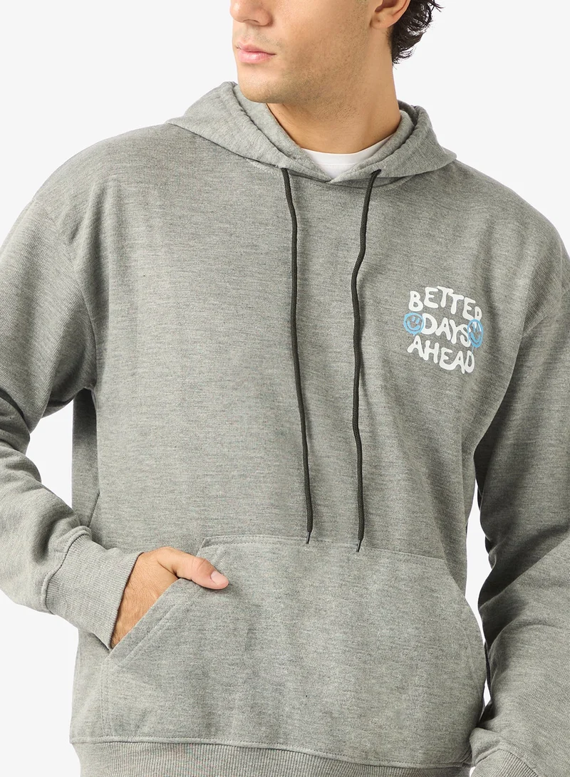Seventy Five  Graphic Pullover Hoodie for Men | Best Price UAE