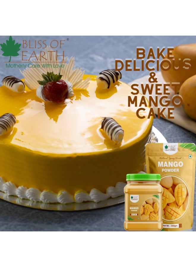 BLISS OF EARTH 3x500gm Mango Powder Natural Spray Dried king of fruits Vitamin A C K Richn Pack of 3 - Image 5