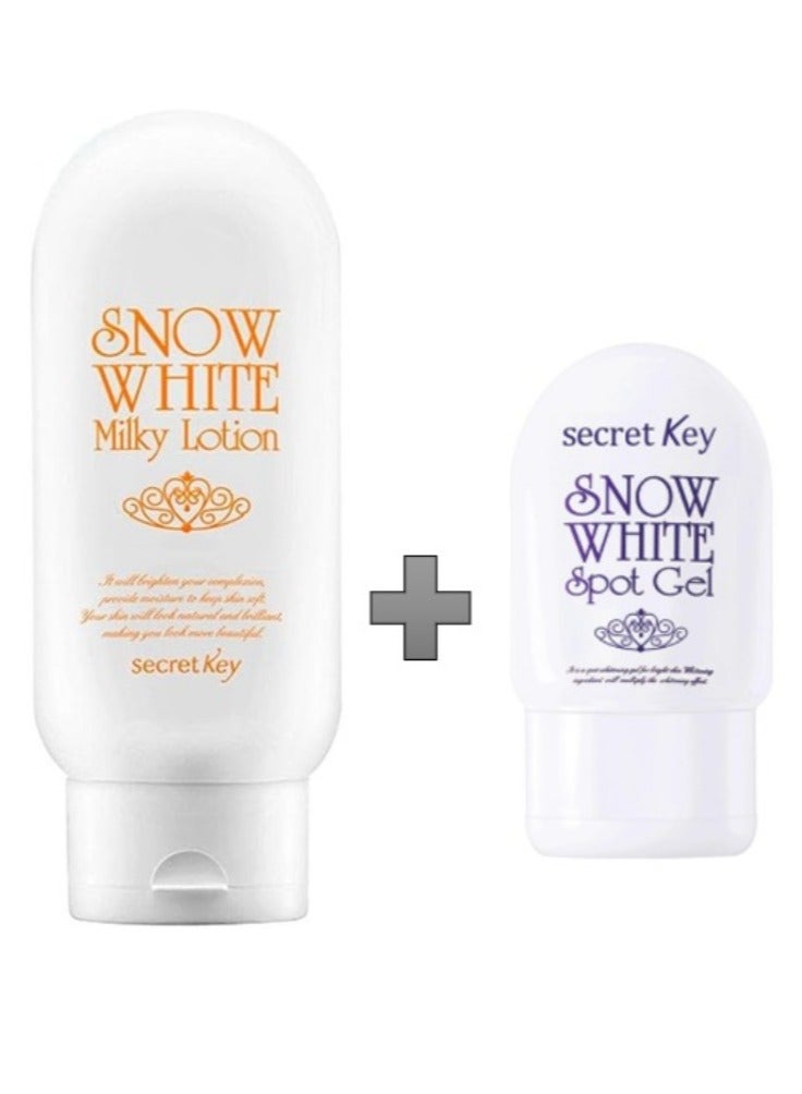 Secret Key Snow White Milky Lotion 120g + Secret Key Snow White SPOT 65g - Image 1