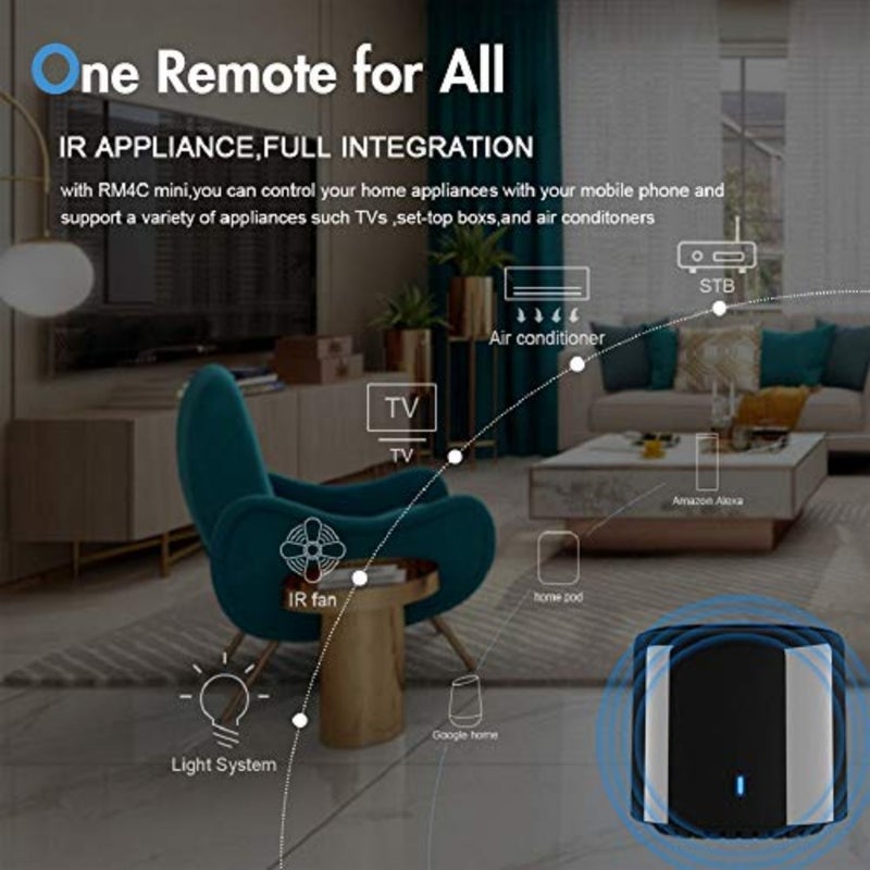 Bestcon RM4C Mini Universal Remote, New Fastcon Technology WiFi + IR Control Hub for Smart Home, Compatible with Alexa, One for All Infrared Controlled Home Devices - Image 5