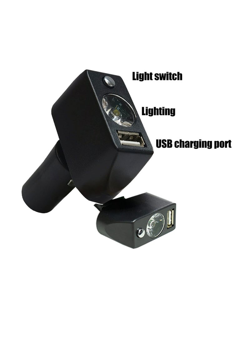 Excefore ضوء الكرسي المتحرك الكهربائي - رأس XLR 3 دبابيس شحن USB ، تصميم زاوية قابل للتعديل لوحدة تحكم إضاءة الكرسي المتحرك LED ، سهل التشغيل - Image 3