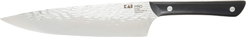 KAI PRO 8" Chef’s Knife, Hand Sharpened Kitchen Knife for Professional and Home Chefs, Japanese AUS6M Stainless Steel Blade, Full-Tang POM Handle, NSF Certified - Image 2