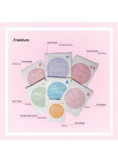 Naisture Spa Kit for Women-Korean Skincare Set Includes home spa essentials like a hair mask, hand and foot masks, eye mask, facial masks. Pamper yourself with 15 MIN PAMPER ME KIT by [NAISTURE]  - Image 2