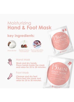 Naisture Spa Kit for Women-Korean Skincare Set Includes home spa essentials like a hair mask, hand and foot masks, eye mask, facial masks. Pamper yourself with 15 MIN PAMPER ME KIT by [NAISTURE]  - Image 4