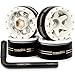 HOBBYSOUL Adjustable Offset 10 Beadlock Wheels Rims Negative Offset Brass Heavy 10 Wheels 38gRim for RC Micro Crawler 118 TRX4M Axial SCX24 90081 4Pack - Image 2