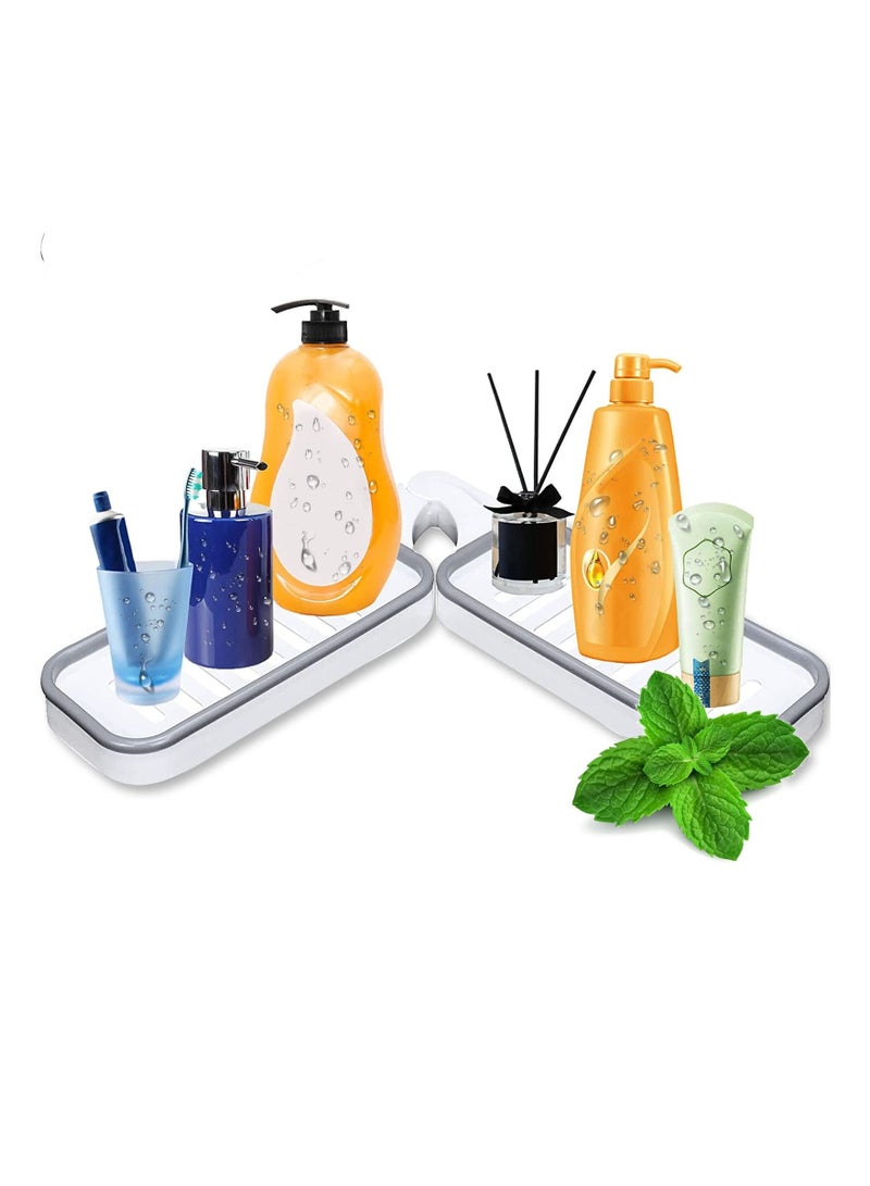 NIBEMINENT 4-Pack Stainless Steel Hooks, Waterproof Adhesive Hooks Bamboo Towel Holders Multipurpose Wall Bathroom Organizer Durable Coat Hangers for Hanging Coat, Belt, Keys, Headset  - Image 1