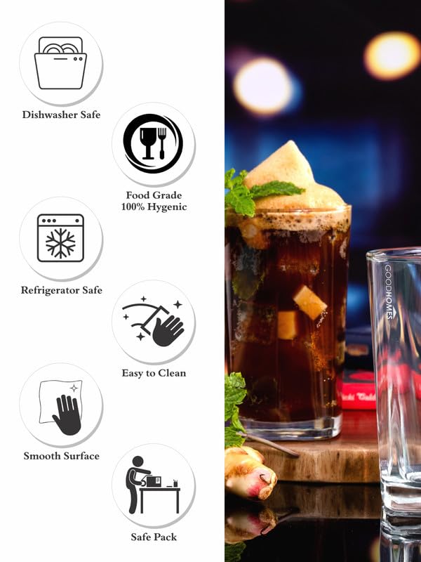 Goodhomes Juice Glass Tumbler Set of 6pcs - Image 5