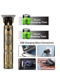 Generic Mens Clipper Cordless Hair Clippers, Razor Electric Professional Beard Trimmer Grooming Shaving Machine Self Hair Cutting Haircut Trimmers Cutter  - Image 2