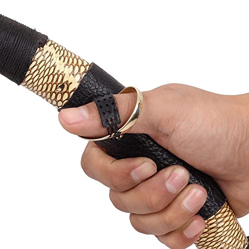 SOPOGER Archery Thumb Ring Handmade Brass Thumb Draw Release Finger Tab Bow Finger Guard Traditional Recurve Bow Hunting Finger Protector Shooting Ring Safety Accessories (18#) - Image 5
