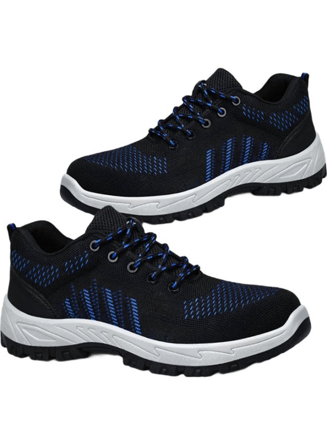 Blue Gull Shield Blue Owl Shield Safety Shoes For Men, Insulated, Wear-Resistant, Anti-Smashing, Plastic Toe Cap, Puncture-Resistant, Safety Electrician Work Functional Shoes 9153 Size 45 - Image 1