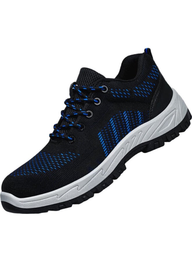 Blue Gull Shield Blue Owl Shield Safety Shoes For Men, Insulated, Wear-Resistant, Anti-Smashing, Plastic Toe Cap, Puncture-Resistant, Safety Electrician Work Functional Shoes 9153 Size 45 - Image 3