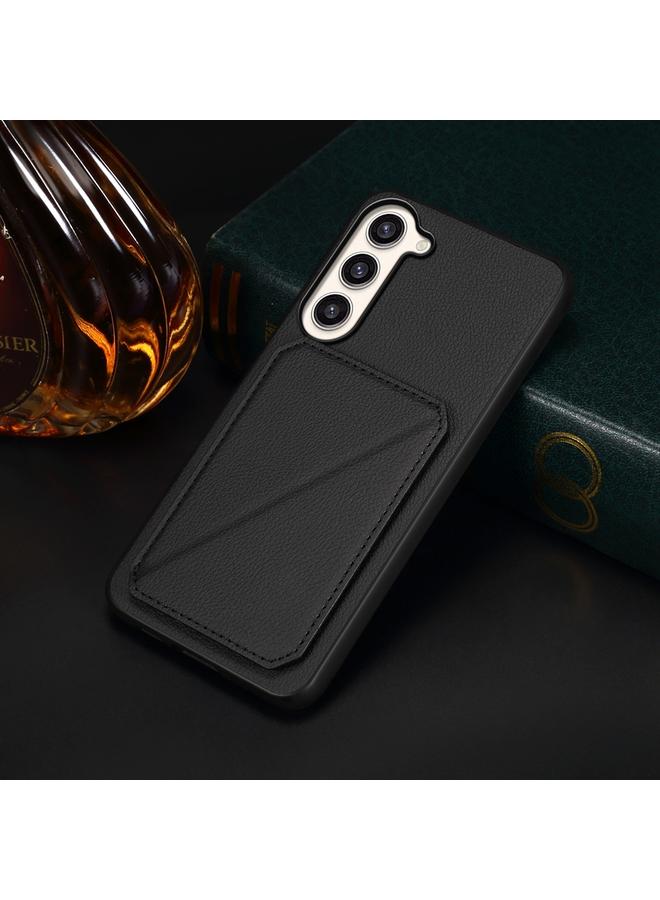 اس-توب جراب لهاتف Samsung Galaxy S23+ 5G D04 جراب هاتف بملمس جلد العجل مع حامل مزدوج للبطاقة - Image 2