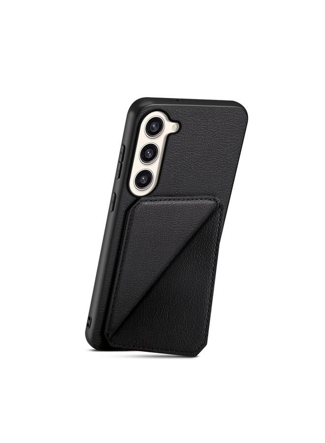 اس-توب جراب لهاتف Samsung Galaxy S23+ 5G D04 جراب هاتف بملمس جلد العجل مع حامل مزدوج للبطاقة - Image 3