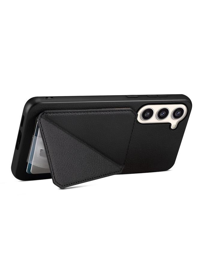 اس-توب جراب لهاتف Samsung Galaxy S23+ 5G D04 جراب هاتف بملمس جلد العجل مع حامل مزدوج للبطاقة - Image 4