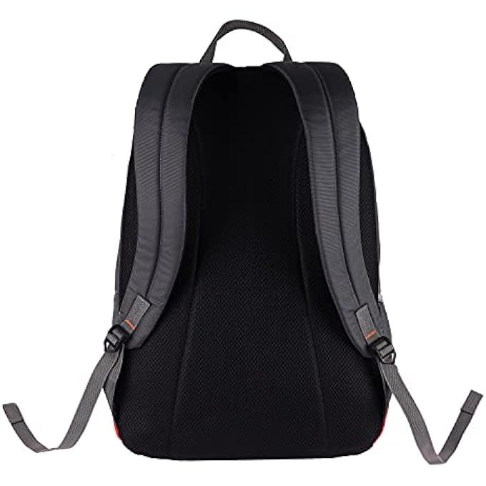 Gear Bounce 27L Medium Water Resistant School BagCasual BackpackDaypackCollege Bag for MenWomen GreyOrange - Image 3