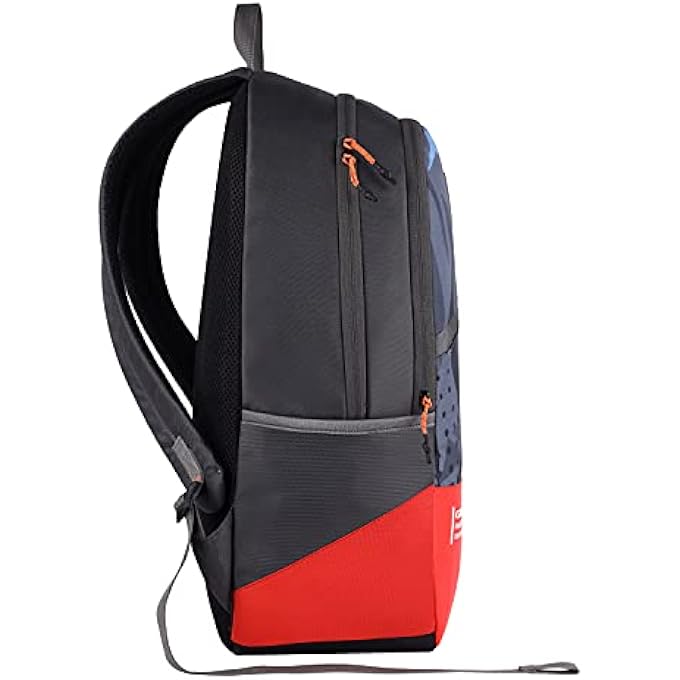 Gear Bounce 27L Medium Water Resistant School BagCasual BackpackDaypackCollege Bag for MenWomen GreyOrange - Image 2