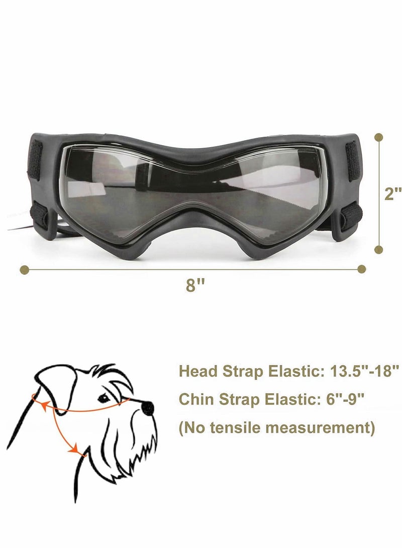 SYOSI Dog Goggles Eye Wear Protection Dustproof & Anti UV Glare Pet Sunglasses for Runing Skiing Traveling Dogs About Over 15 Lbs - Image 4