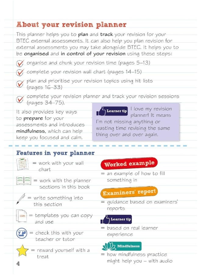 Pearson REVISE BTEC Revision Planner - 2023 and 2024 exams and assessments  - Image 4