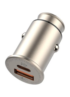 LDNIO LDNIO C509Q Car Charger With Cable From Type C To Type C And USB Type C Ports 30W - White  - Image 3