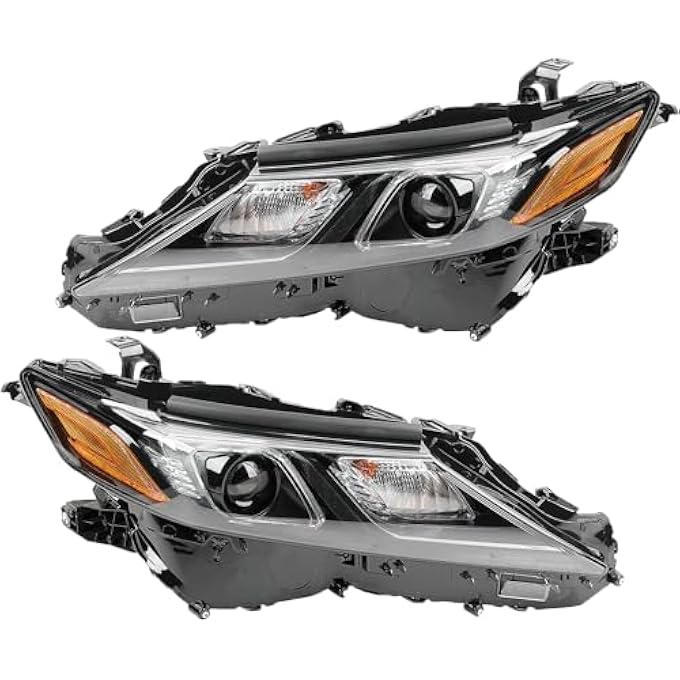 تودو مجموعة المصابيح الأمامية LED متوافقة مع سيارة كامري L Le Se موديلات 2021 و2022 و2023 8111006G10 و8115006G10 للسائق والراكب - Image 1