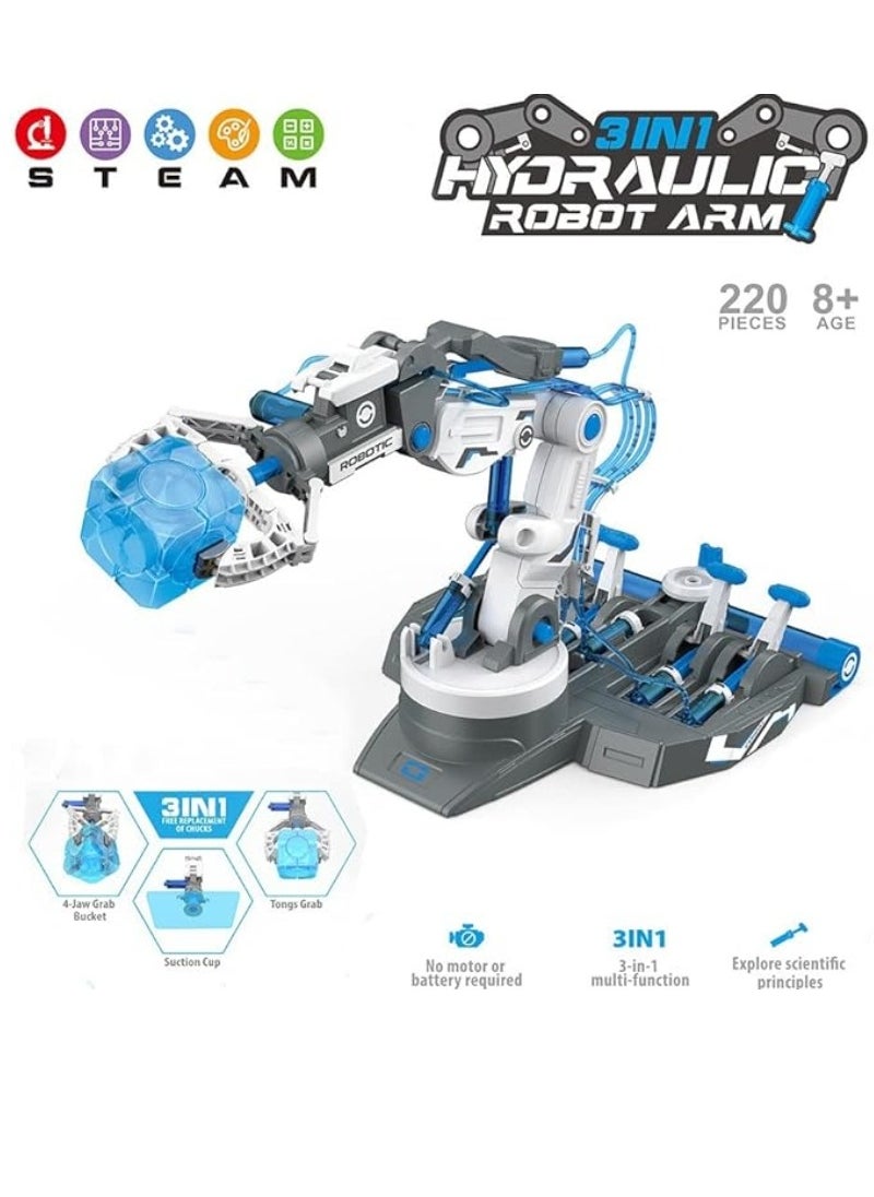 M MIAOYAN - TEM toys, aquatic robot arm kit, robotic arm, engineering kit, robotics kit, kids science kit, science experiment toys STEM projects for kids aged 8+ - Image 1