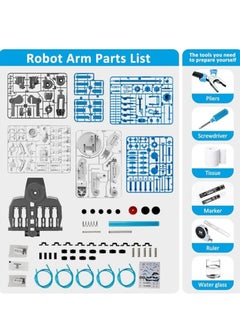 M MIAOYAN TEM toys, aquatic robot arm kit, robotic arm, engineering kit, robotics kit, kids science kit, science experiment toys STEM projects for kids aged 8+  - Image 4