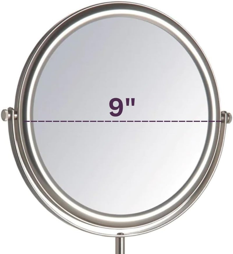 Jerdon 9-Inch Vanity Mirror with 5x Magnification - Image 4