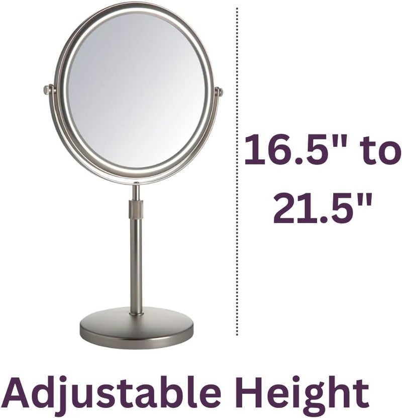 Jerdon 9-Inch Vanity Mirror with 5x Magnification - Image 5