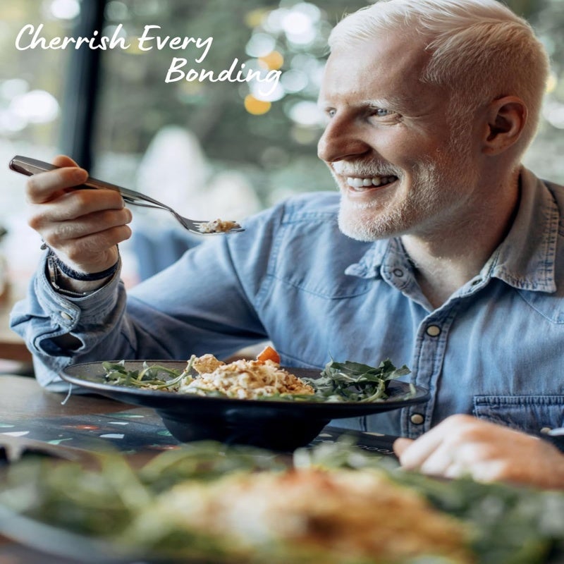 Weighted Utensils 304 Stainless Steel Weighted Widened Handle - Ergonomic Hand Curve Fit Tremor Adaptive Utensils for Elderly, Hand Tremor & Parkinson’s Users - Image 4