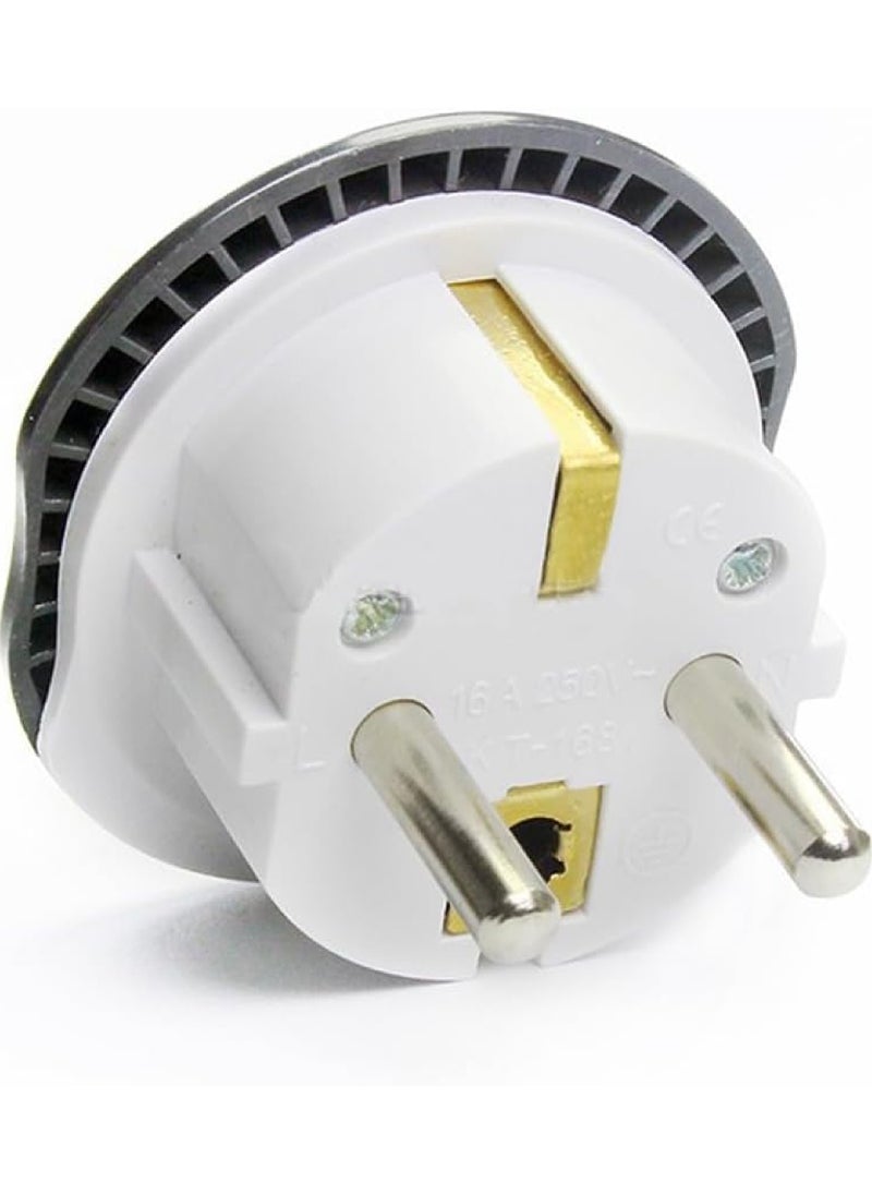 Captaintech Plug Converter UAE USA EU UK AU CN to KSA/EU/Germany Socket Travel Adapter Universal Socket Travel Adaptor for Business Trip Holiday Hotel Airport for Cell Phone Laptop-4pack  - Image 5