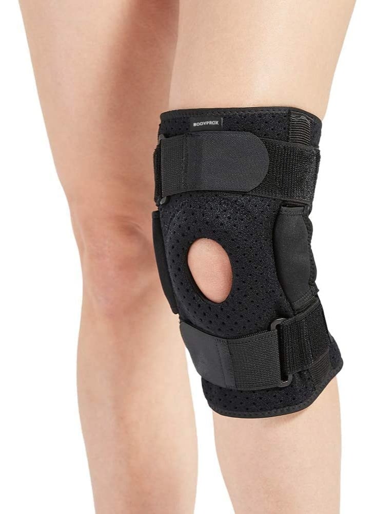 Hinged Knee Brace (Small, Black) - Maximum Stabilization for Swollen ACL, Ligament & Meniscus Injuries - Strong Support for Men and Women - Image 1
