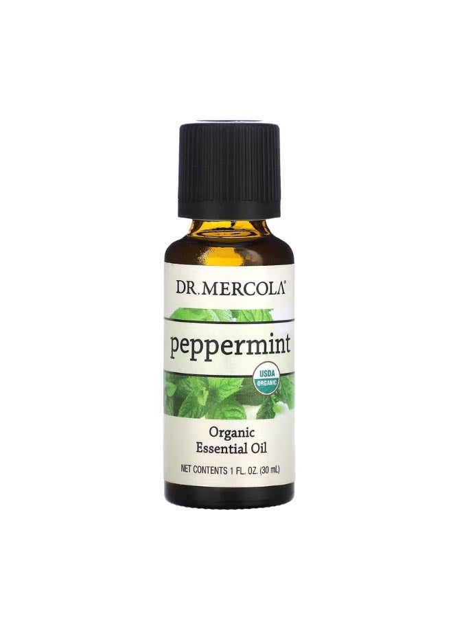 Dr. Mercola Organic Essential Oil Peppermint  1 fl oz  30 ml - Image 1