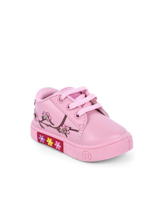 KATS Girls Pink Casual Shoes with Comfort Insole and PVC Sole - Image 3
