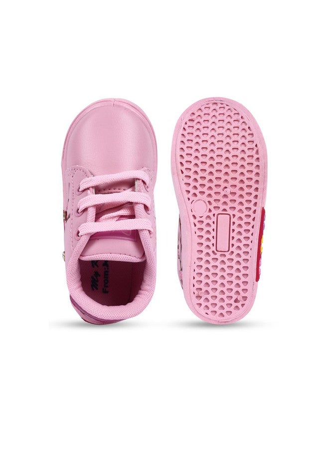KATS Girls Pink Casual Shoes with Comfort Insole and PVC Sole - Image 5
