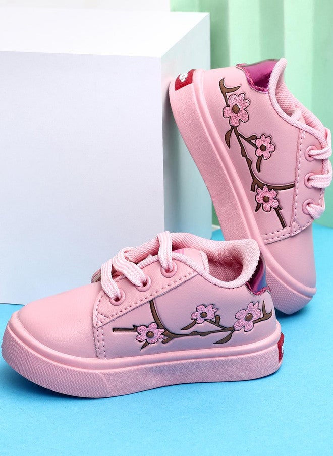 KATS Girls Pink Casual Shoes with Comfort Insole and PVC Sole - Image 1
