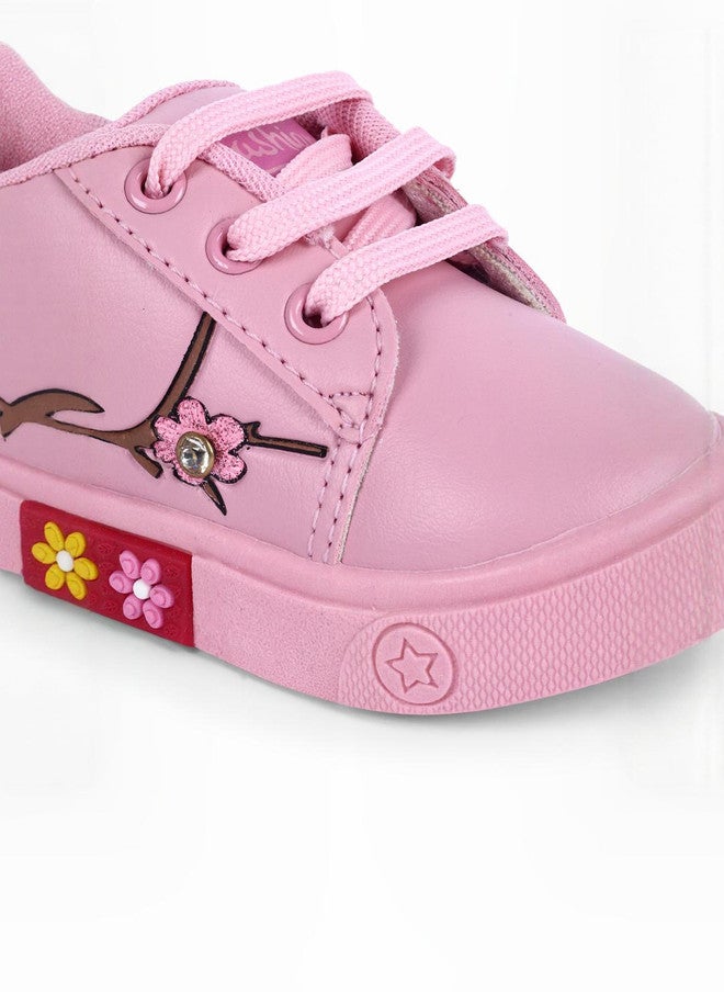 KATS Girls Pink Casual Shoes with Comfort Insole and PVC Sole - Image 4