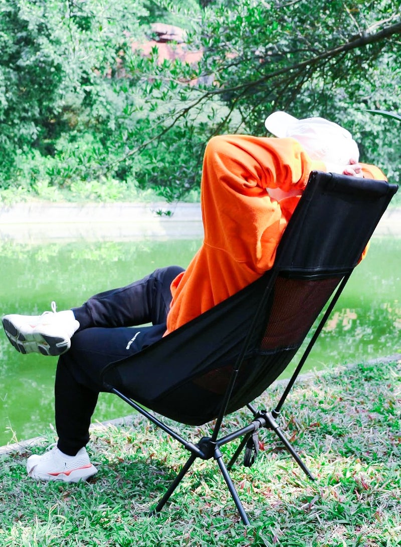 New Camping Chair Portable Folding Chairs with Carry Bag for Outside, Trips, Hiking, Picnic, Fishing, BBQs, Garden, Beach Chair Lawn Chair, Foldable Chair Compact and Lightweight for Backpacking Outdoors  - Image 3