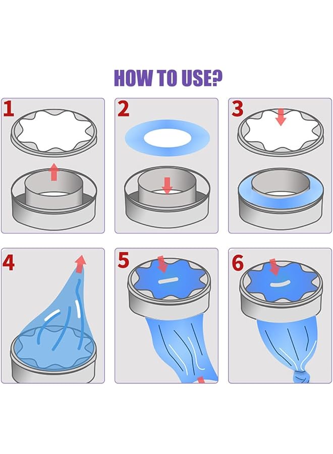erorex Nappy Bin Refill 12Pcs Nappy Bags Bin Refill Holds Up To 280 Nappies Nappy Bin Bags Diaper Pail - Image 3