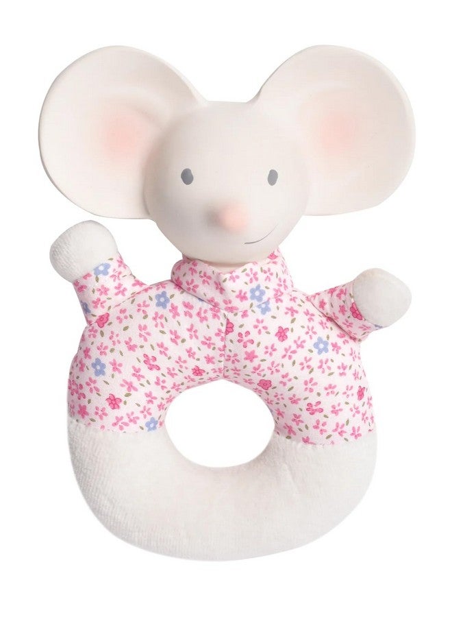 Tikiri Meiya The Mouse Soft Rattle with Rubber Head (Pink) - Image 1