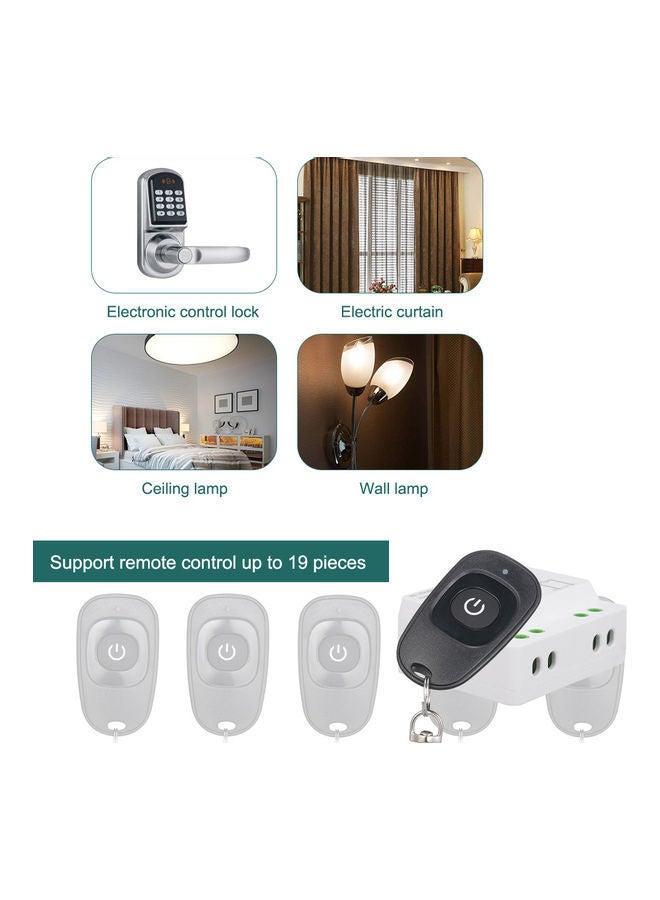 NIBEMINENT Universal Remote Control Switch Module Black  - Image 3