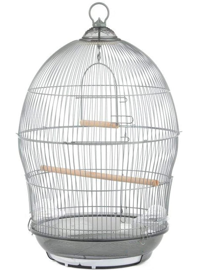 vsell24 Hanging Bird Cage for Parakeet Finches Budgies Cockatiels Esotici Lovebirds Canaries Parrots 48.5X48.5X76cm 