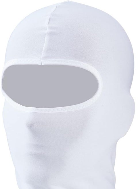 RABIGALA Ski Mask for Men Full Face Mask Balaclava Black Ski Masks Covering Neck Gaiter, White, M