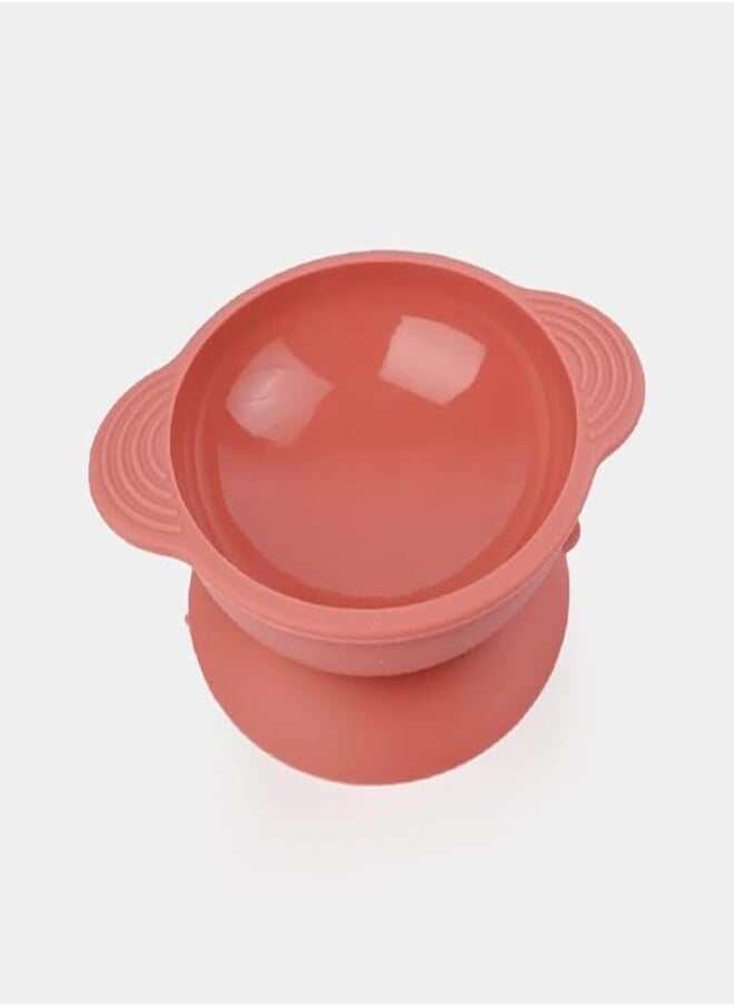 Generic Silicone Suction Bowl for Baby, 1 Piece Orange - by Rana Store 