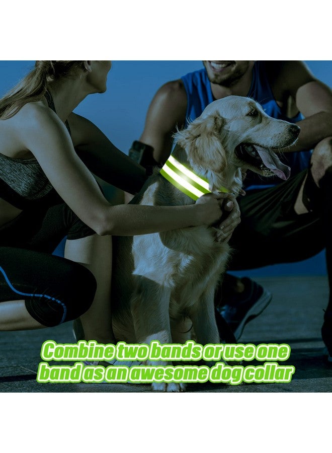 Yilloog 100 Pieces Reflective Bands Reflector Bands For Wrist Arm Ankle Leg High Visibility Reflective Gear Safety Reflector Tape Straps For Night Walking Cycling And Running (Green) - Image 5