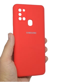 براند كوليكشون غطاء واقٍ من السيليكون لهاتف Samsung Galaxy A21S جراب رفيع وأنيق مع بطانة داخلية من الألياف الدقيقة  - Image 3